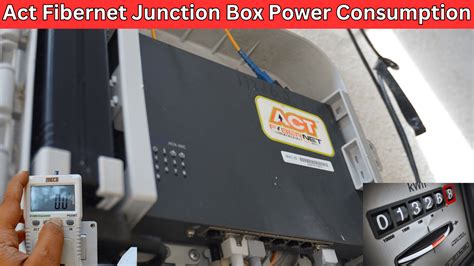 internet junction box power consumption|act fiber network junction box.